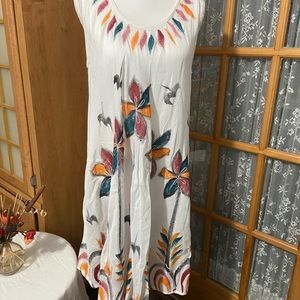 Venice Blue Tunic dress One size New with defects.